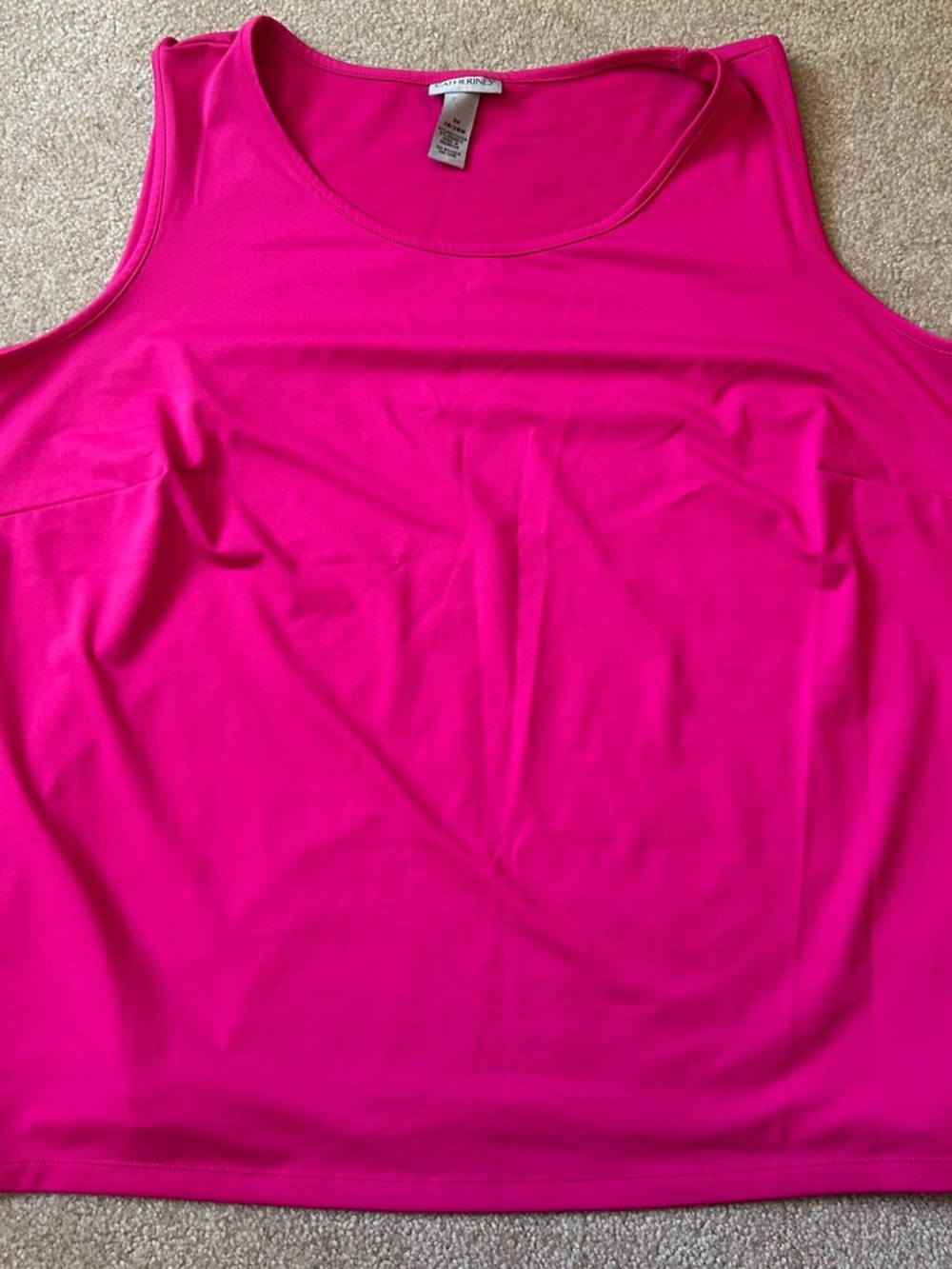 Catherine’s Pink Sleeveless Tank Top Womens 3X